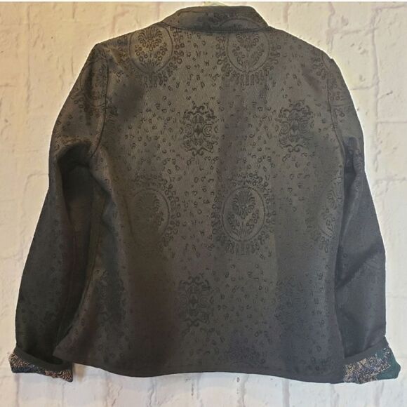 VINTAGE HANDMADE Reversible Blazer Jacket Medium - Picture 10 of 11